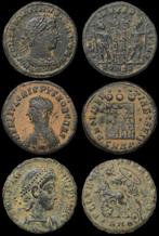 Romeinse Rijk. Lot of 3 Æ coins including Crispus,