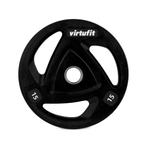 VirtuFit Olympische Rubberen Halterschijf - 15 kg, Sport en Fitness, Fitnessmaterialen, Verzenden, Nieuw, Halterschijven