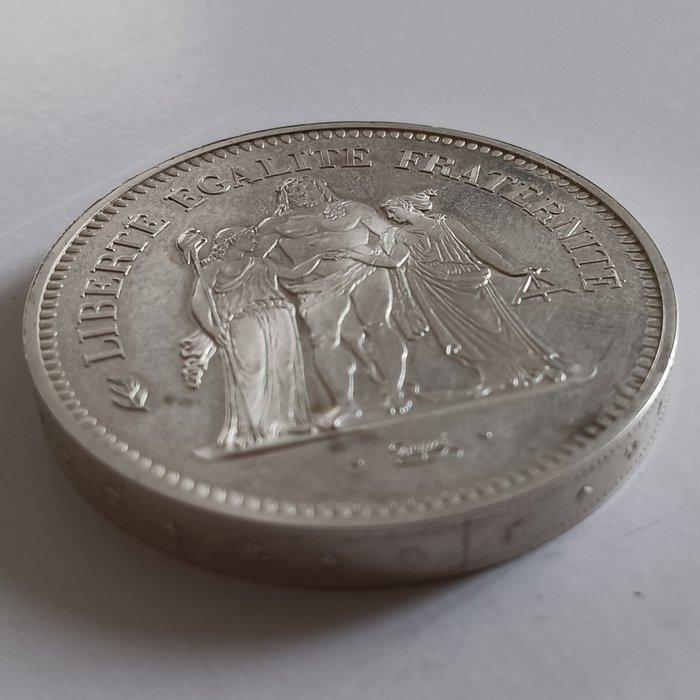 Frankrijk. 50 Francs 1978 Hercule. Piéfort en argent, Postzegels en Munten, Munten | Europa | Euromunten