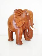 sculptuur, Eléphant - 21 cm - Hout