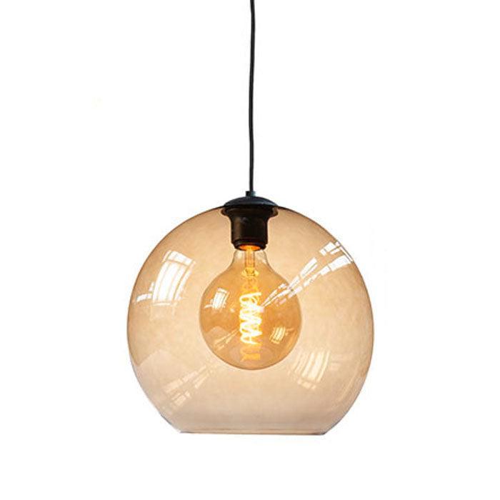 Highlight | Glazen lampenkap 30 cm | Goudkleurig glas, Huis en Inrichting, Lampen | Lampenkappen, 50 cm of meer, Rond, Overige kleuren