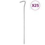 vidaXL Tentharingen 25 st Ø5 mm 23 cm gegalvaniseerd staal, Caravans en Kamperen, Verzenden, Nieuw