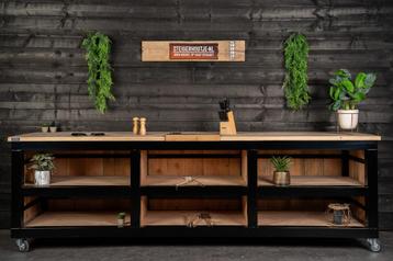 Buitenkeuken Staalo - Industrieel Design  en Stalen Frame beschikbaar voor biedingen