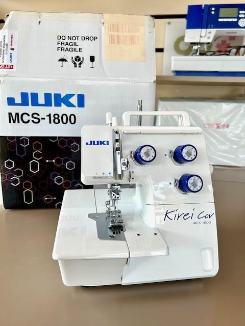Coverlock Juki 1800 MCS bij de naaimachine speciaalzaak, Hobby en Vrije tijd, Naaimachines en Toebehoren, Zo goed als nieuw
