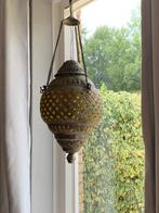 Lamp - geblazen geel glas, Antiek en Kunst, Curiosa en Brocante