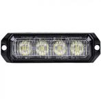 LED bumperflitser - 4-LED 12V - 24V -  WIT -  IP67 - R10, Hobby en Vrije tijd, Ophalen of Verzenden, Nieuw