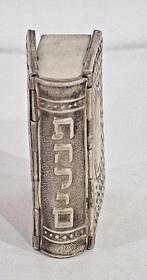 miniature Jewish Prayer book silver Cover psalms Hebrew. -, Antiek en Kunst