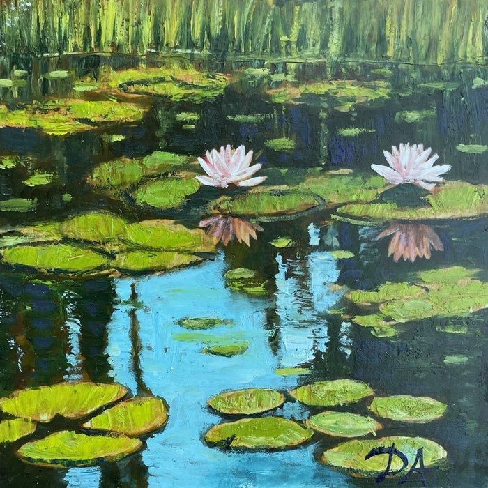 Dido - Ninfee - Water lilies, Antiek en Kunst, Kunst | Schilderijen | Modern