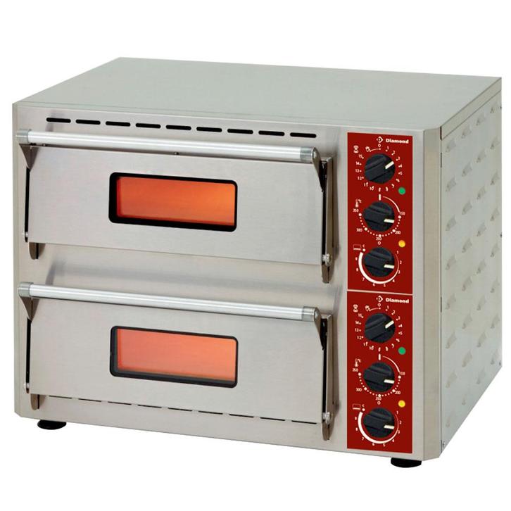 Diamond Pizza Oven | 2x 1 Pizza Ø430mm | 230v | 670x580x500m, Zakelijke goederen, Horeca | Keukenapparatuur, Nieuw in verpakking
