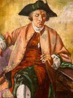 Franse school (XIX) - Gentiluomo francese fuma la pipa, Antiek en Kunst, Kunst | Schilderijen | Klassiek