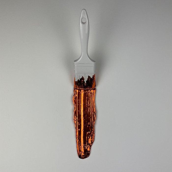 Santicri - Opera Santicri - Picture White & Orange, Antiek en Kunst, Kunst | Designobjecten