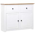 Panama Dressoir Wit - Landelijke Stijl | OP=OP -35%, Nieuw, Rustieke en trendy ontwerp, Grenenhout, 25 tot 50 cm