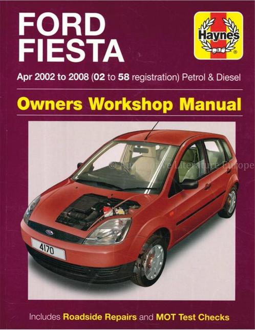 2002-2008 FORD FIESTA BENZINE | DIESEL VRAAGBAAK ENGELS, Auto diversen, Handleidingen en Instructieboekjes
