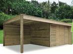 Tuinhuis met overdekt terras (horizontale wanden), Tuin en Terras, 200 tot 400 cm, Nieuw, Ophalen of Verzenden, Zonder ramen