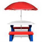 Kinderpicknicktafel met parasol (Tafels, Tafels-Stoelen), Tuin en Terras, Nieuw, Verzenden