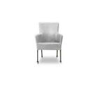 Eetkamerstoel Suske - eetkamerstoelen - Zilver, Nieuw, Leer