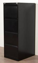 Bisley dossierkast, zwart, 132 x 47 cm, incl. 4 laden,, Huis en Inrichting, Ophalen of Verzenden, Nieuw