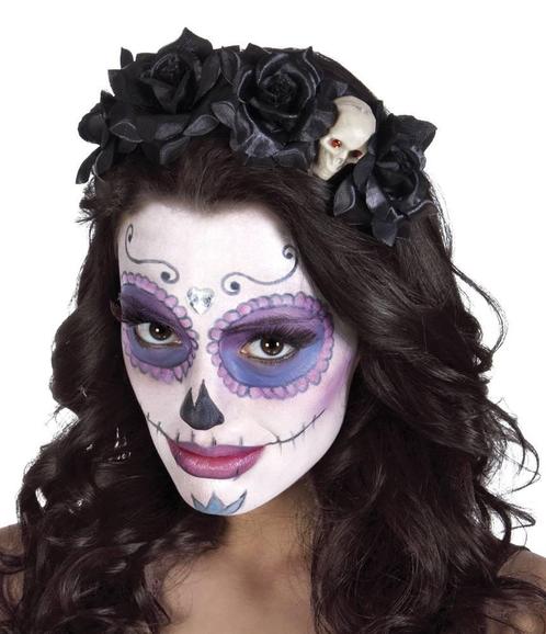 Tiara ‘La Muerte’ (Dia de los Muertos), Hobby en Vrije tijd, Feestartikelen, Nieuw, Verzenden