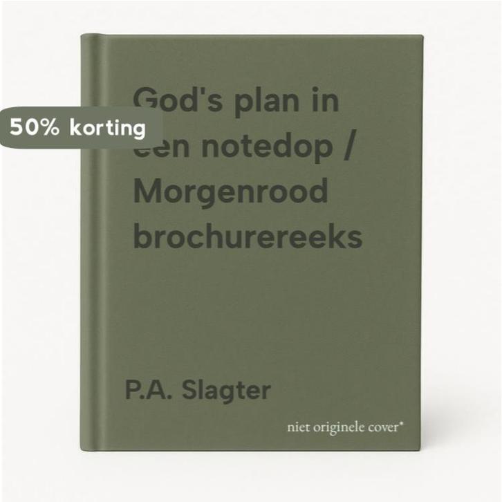 Gods plan in een notedop / Morgenrood brochurereeks, Boeken, Godsdienst en Theologie, Gelezen, Verzenden