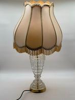 Tafellamp - Vintage tafellamp met kristallen, messing en, Antiek en Kunst
