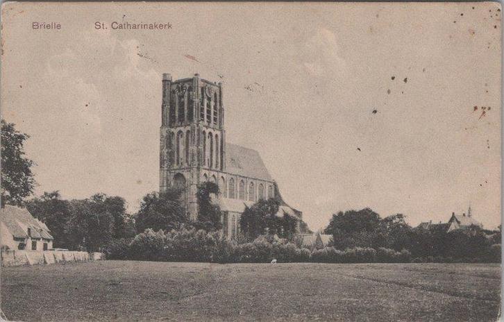 BRIELLE - St. Catharinakerk, Verzamelen, Ansichtkaarten | Nederland, Verzenden