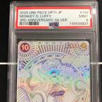 Bandai - 1 Graded card - One Piece - Monkey D. Luffy 2025, Hobby en Vrije tijd, Verzamelkaartspellen | Overige, Nieuw
