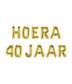 Gouden Ballonnen Set 40 Jaar Hoera 1,9m, Verzenden, Nieuw