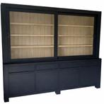 Buffetkast Edam antraciet met eiken interieur 260cm, Ophalen of Verzenden, Nieuw