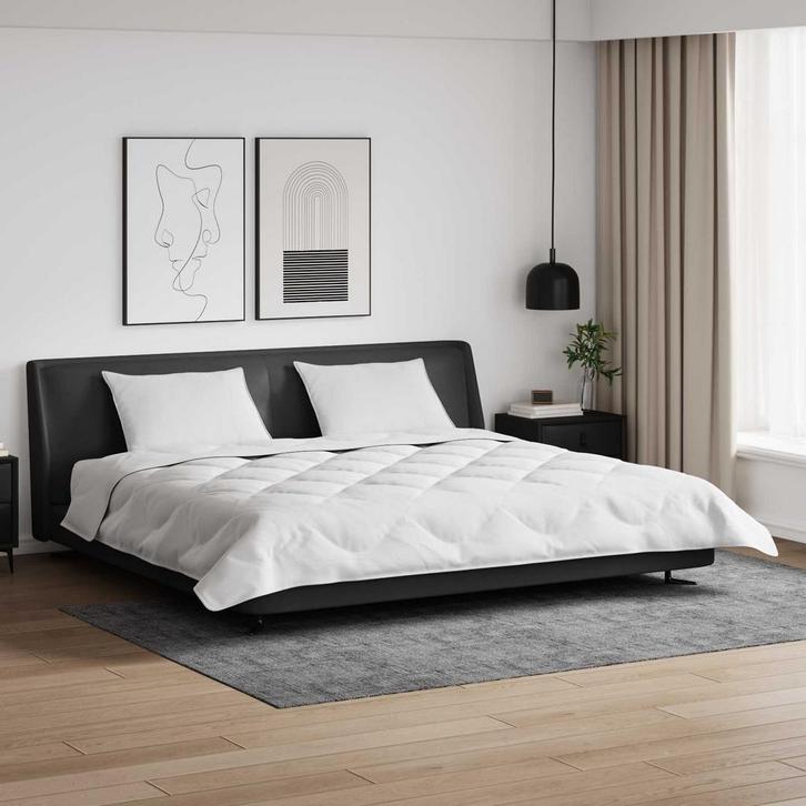 vidaXL Winter Dekbed met kussen 3 pcs Wit Microvezel, Huis en Inrichting, Slaapkamer | Beddengoed, Wit, Nieuw, Verzenden