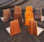 Boekensteunen - Hout, Metaal - Set van acht vintage, Antiek en Kunst