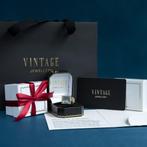 Gouden vintage zegelring met lapis lazuli 18 kt, Sieraden, Tassen en Uiterlijk, Ringen, Ophalen of Verzenden, Nieuw