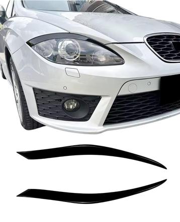 Koplampspoilers | Seat | Leon | MK2 2005-2012 | Glanzend zwa beschikbaar voor biedingen