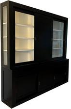 Buffetkast zwart Schagen 240 x 240cm dichte middendeur, Huis en Inrichting, Ophalen of Verzenden, Nieuw