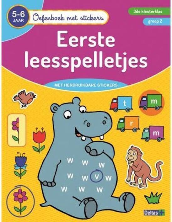 Oefenboek - Eerste Leesspelletjes 5-6 jaar | Deltas - Boeken, Boeken, Overige Boeken, Nieuw, Verzenden