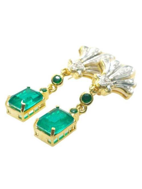 Zonder Minimumprijs - Oorbellen - 9 kt. Geel goud, Zilver, Sieraden, Tassen en Uiterlijk, Oorbellen