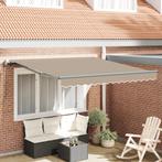 vidaXL Automatische Inklapbare Luifel Beige 350x250 cm, Verzenden, Nieuw