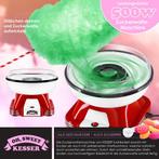 Suikerspinmachine - Retro - 500W - Rood/Wit - KESSER®, Verzenden, Zo goed als nieuw