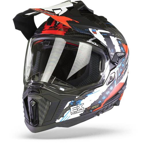 LS2 MX701 C Explorer Extend Mat Rood Adventure Helm, Motoren, Kleding | Motorhelmen, Offroadhelm, Heren, XS, Nieuw met kaartje