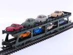 Schaal H0 Märklin 4074 autotransporter met 8 Wiking auto.., Wisselstroom, Gebruikt, Ophalen of Verzenden, Analoog