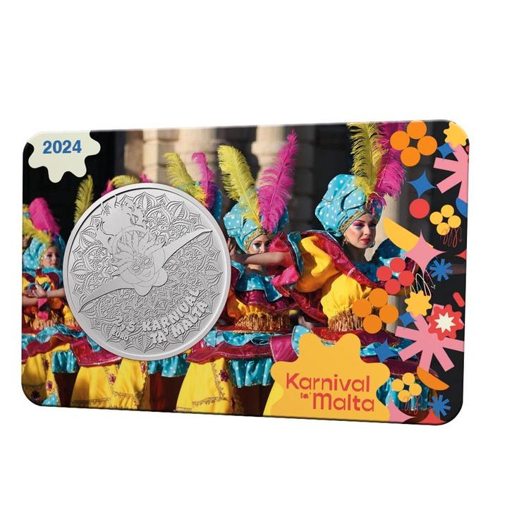 Malta 2 ½ euro 2024 ‘Malta Carnaval’ in coincard, Postzegels en Munten, Munten | Europa | Euromunten, Verzenden