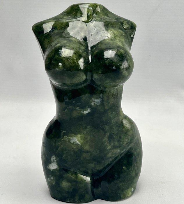 Nefriet Body female - Hoogte: 14.4 cm - Breedte: 7.5 cm-, Verzamelen, Mineralen en Fossielen
