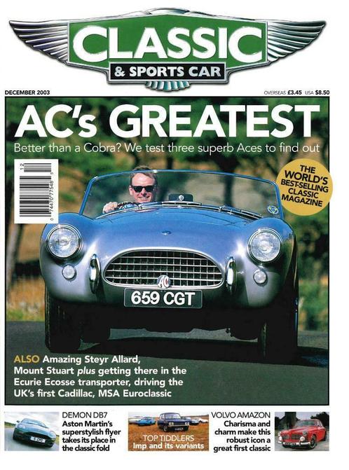 CLASSIC AND SPORTSCAR AC COBRA AUSTON MARTIN DB7, Boeken, Auto's | Folders en Tijdschriften, Gelezen, Algemeen, Verzenden