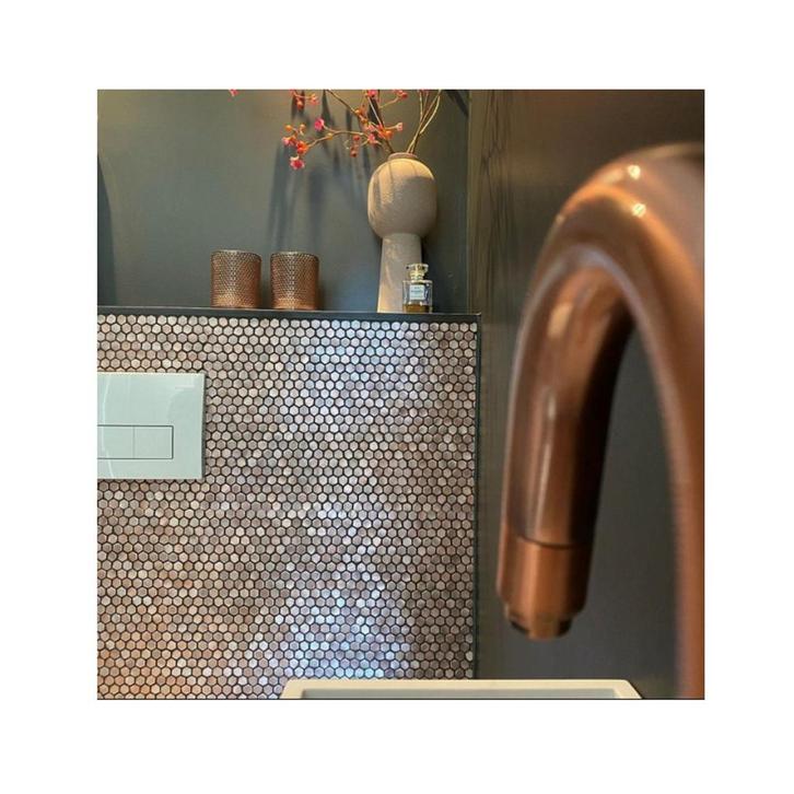 Mozaiek Tegels Dune Reflections Hexagon 29x30.5 cm Koper, Doe-het-zelf en Verbouw, Sanitair, Ophalen of Verzenden