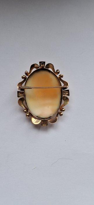 Zonder Minimumprijs - Cameo - 14 karaat Geel goud - Camee, Sieraden, Tassen en Uiterlijk, Antieke sieraden