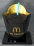 XTC Artist - Mc Caviar 19cm Black gold turquoise straw, Antiek en Kunst, Kunst | Schilderijen | Modern