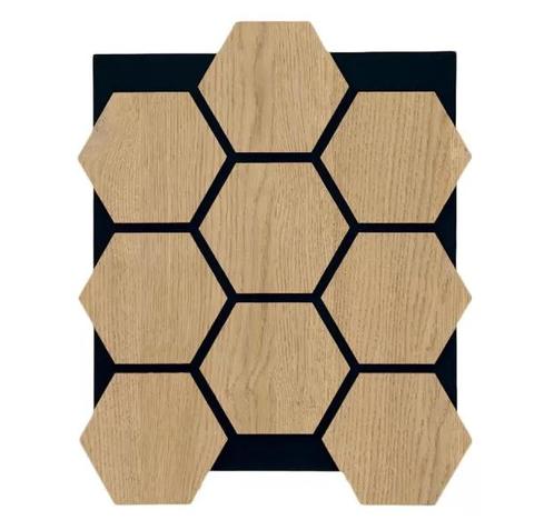 Hexagon Vilt Woodie Paneel Light, Doe-het-zelf en Verbouw, Platen en Panelen