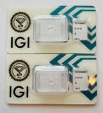 Zonder Minimumprijs - 2 pcs Diamant (Natuurlijk) - 0.33 ct -, Sieraden, Tassen en Uiterlijk, Edelstenen, Nieuw