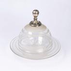 Boterschotel met cloche Art Nouveau - Boterschotel (2) -, Antiek en Kunst, Antiek | Goud en Zilver