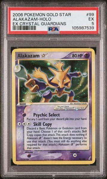 Alakazam Gold Star (CG 99) PSA 5 beschikbaar voor biedingen