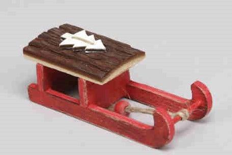 Houten Slee Rood 4x10 cm per stuk, Huis en Inrichting, Woonaccessoires | Kunstplanten en Kunstbloemen, Nieuw, Ophalen of Verzenden